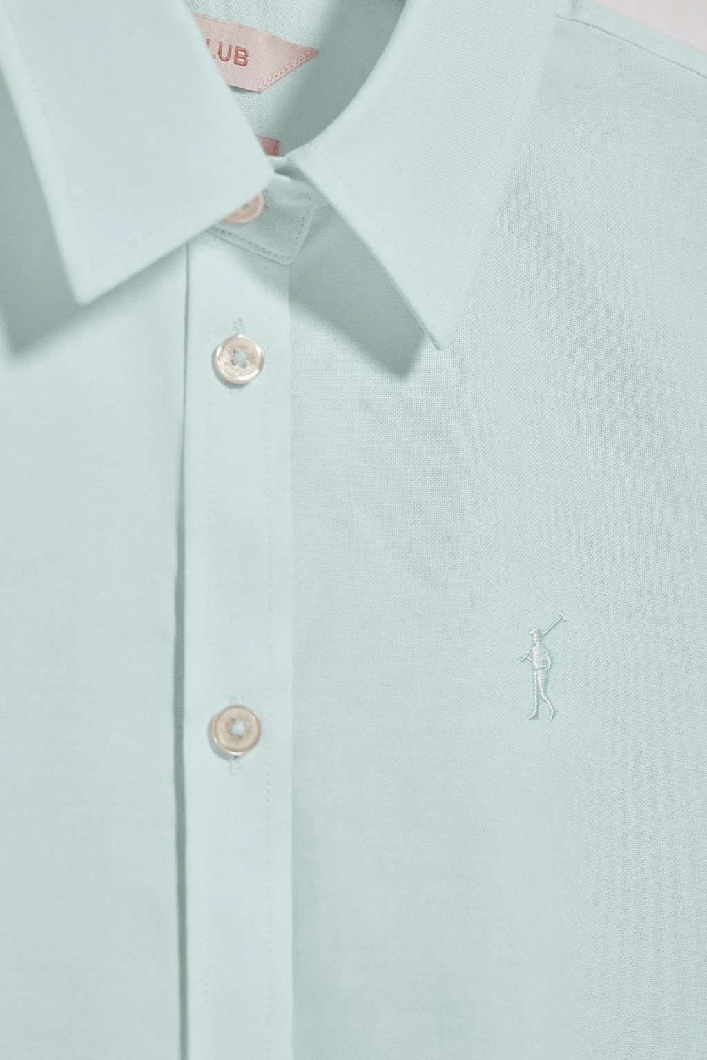 Aqua regular-fit Oxford shirt with Rigby Go logo - Image 6