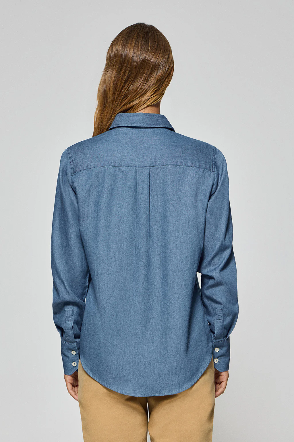 Regular-fit denim shirt with Rigby Go embroidered logo - Image 2