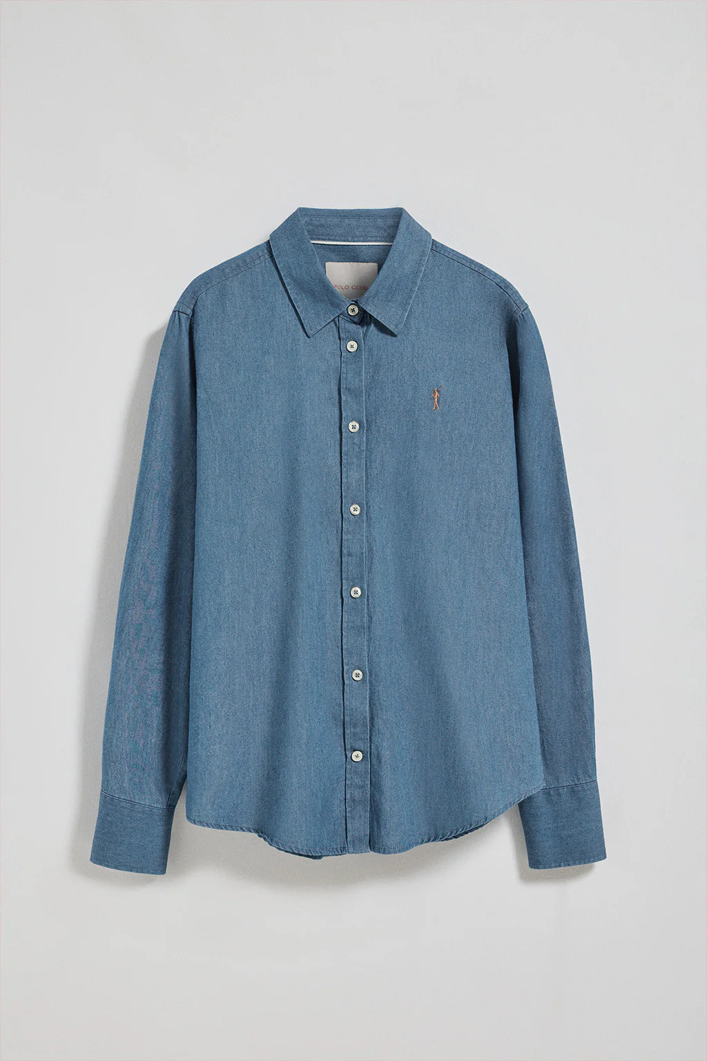 Regular-fit denim shirt with Rigby Go embroidered logo - Image 5