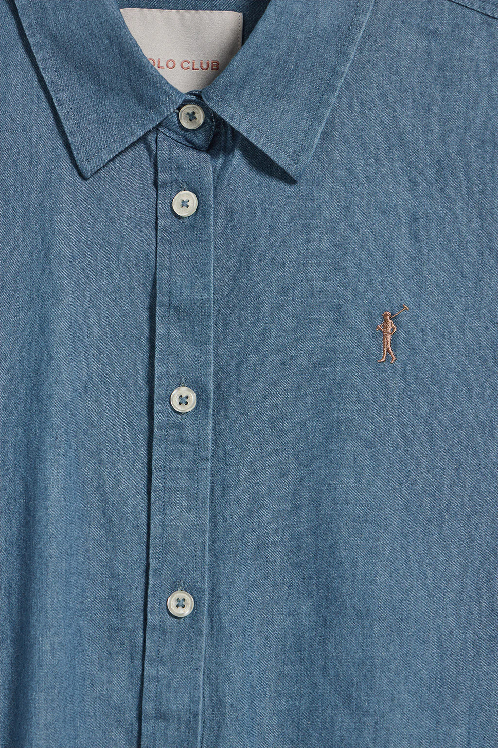 Regular-fit denim shirt with Rigby Go embroidered logo - Image 6