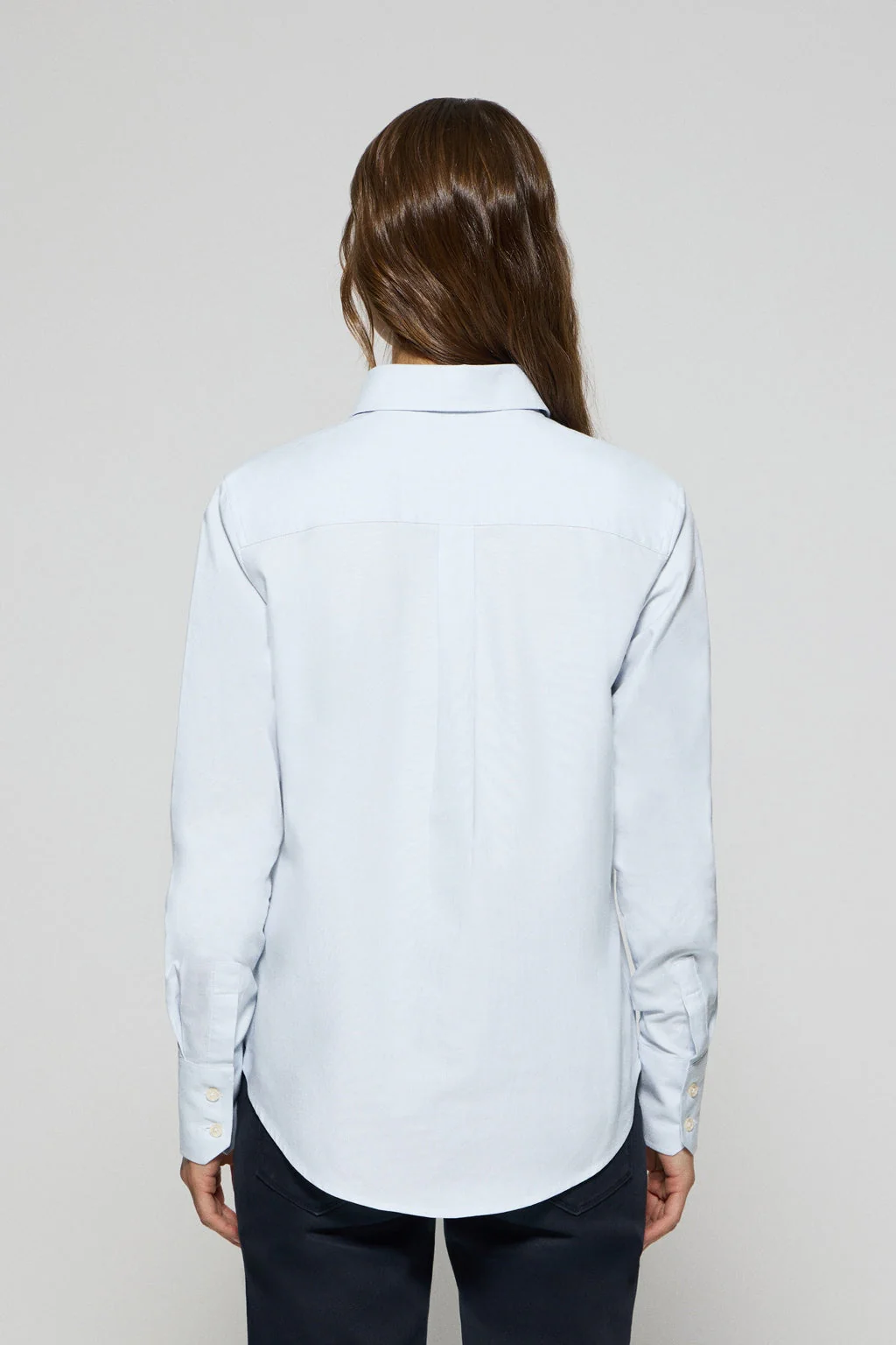 Sky-blue Oxford shirt with Rigby Go embroidered logo - Image 4