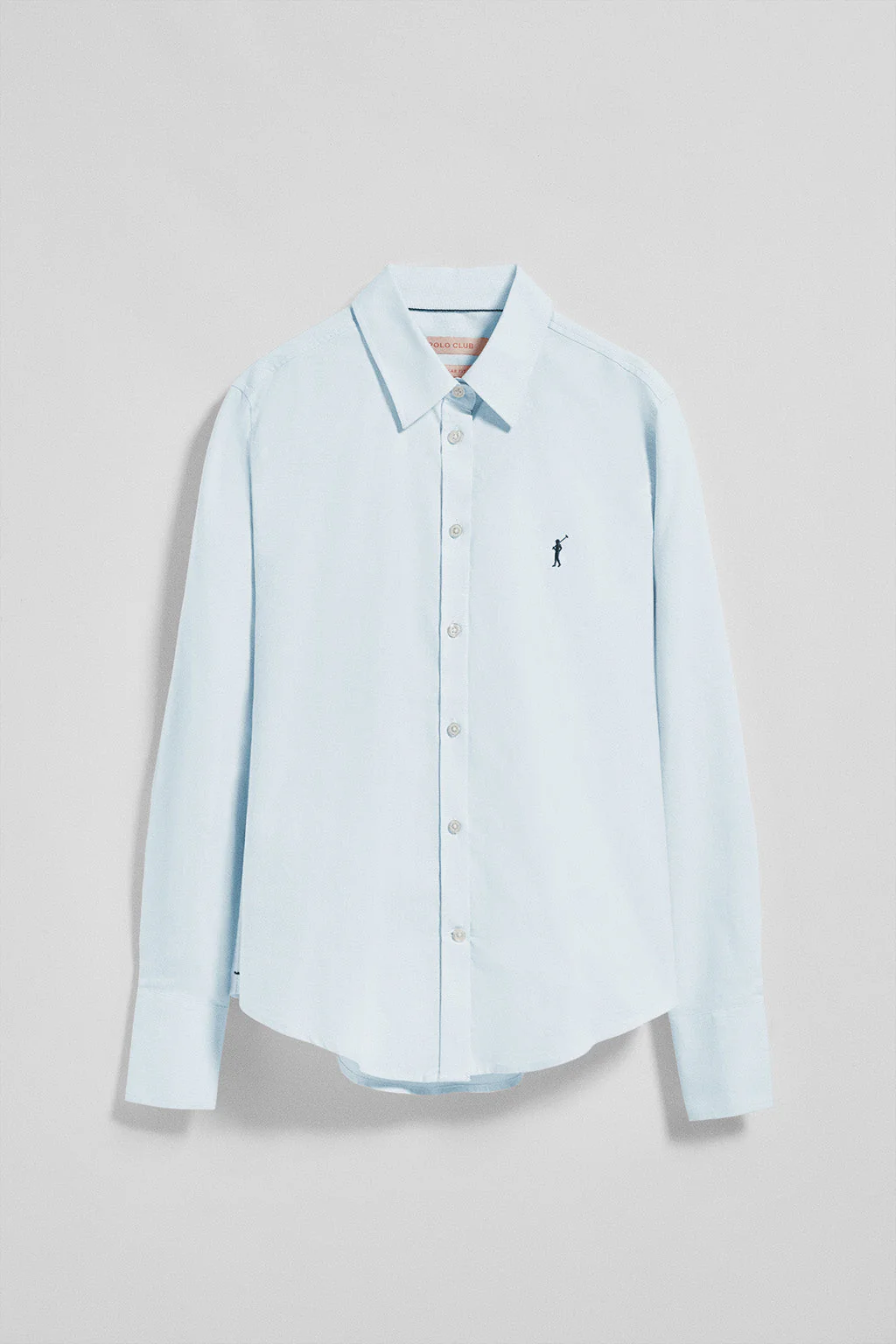 Sky-blue Oxford shirt with Rigby Go embroidered logo - Image 5