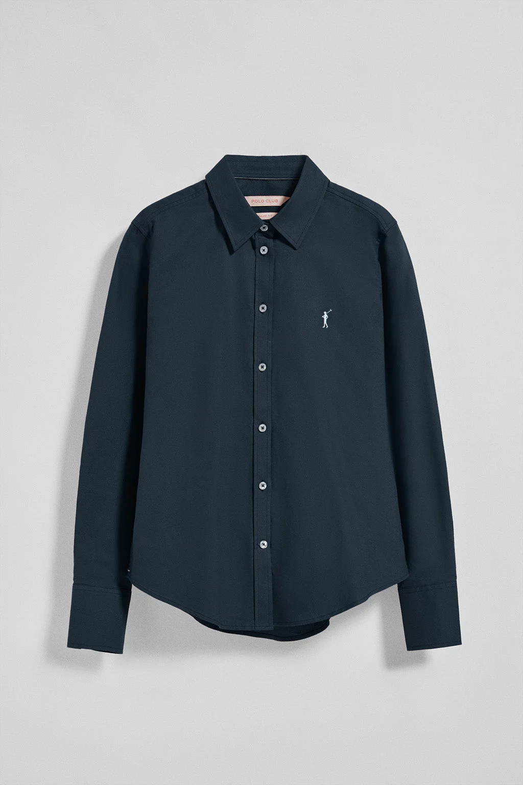 Navy-blue Oxford shirt with Rigby Go embroidered logo - Image 7