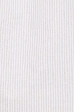 Brown striped Oxford shirt with Rigby Go logo - Image 9