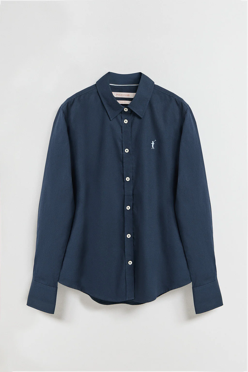 Navy-blue poplin shirt with Rigby Go logo - Image 6