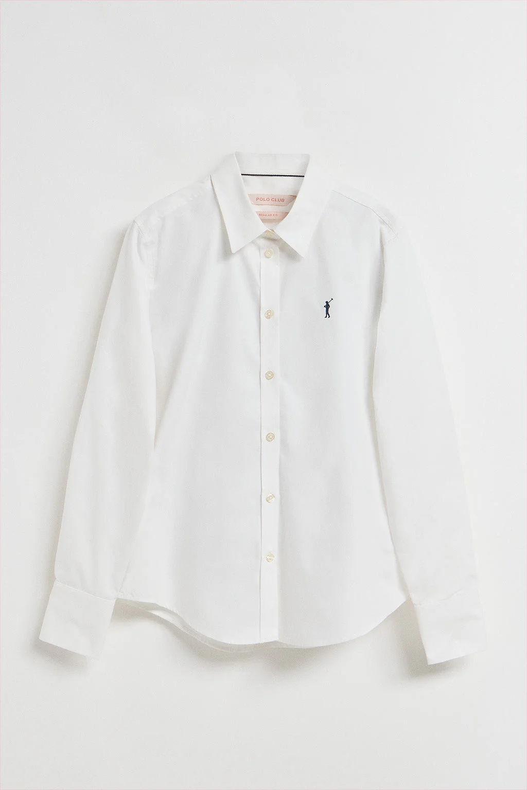 White poplin shirt with Rigby Go logo - Image 6