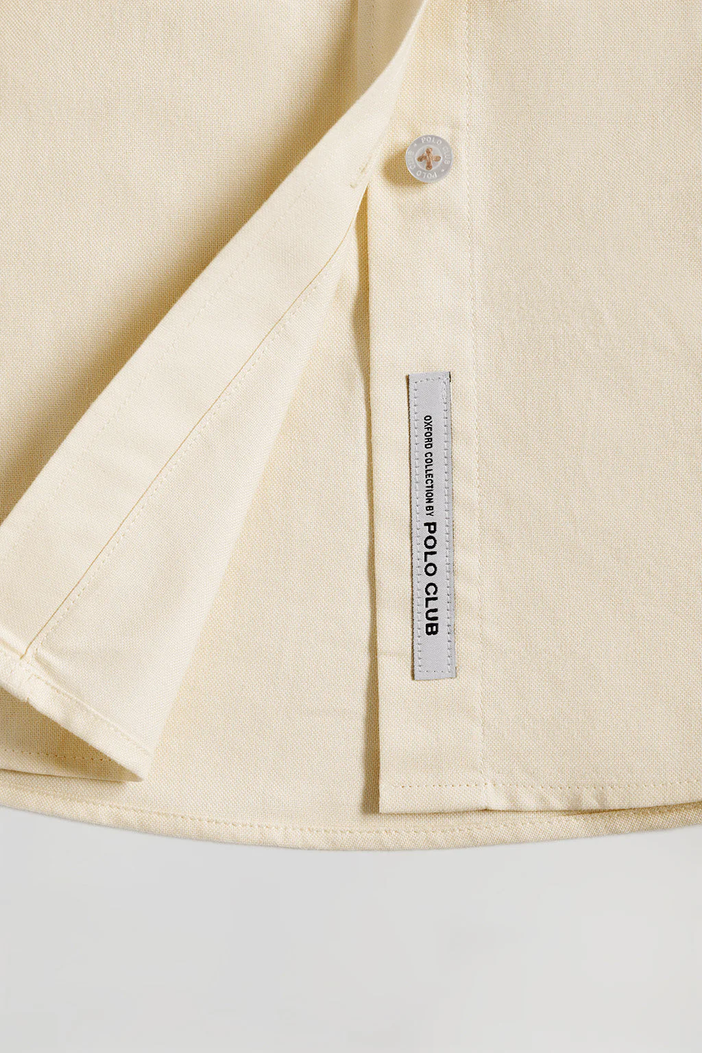 Beige regular-fit Oxford shirt with Rigby Go logo - Image 8