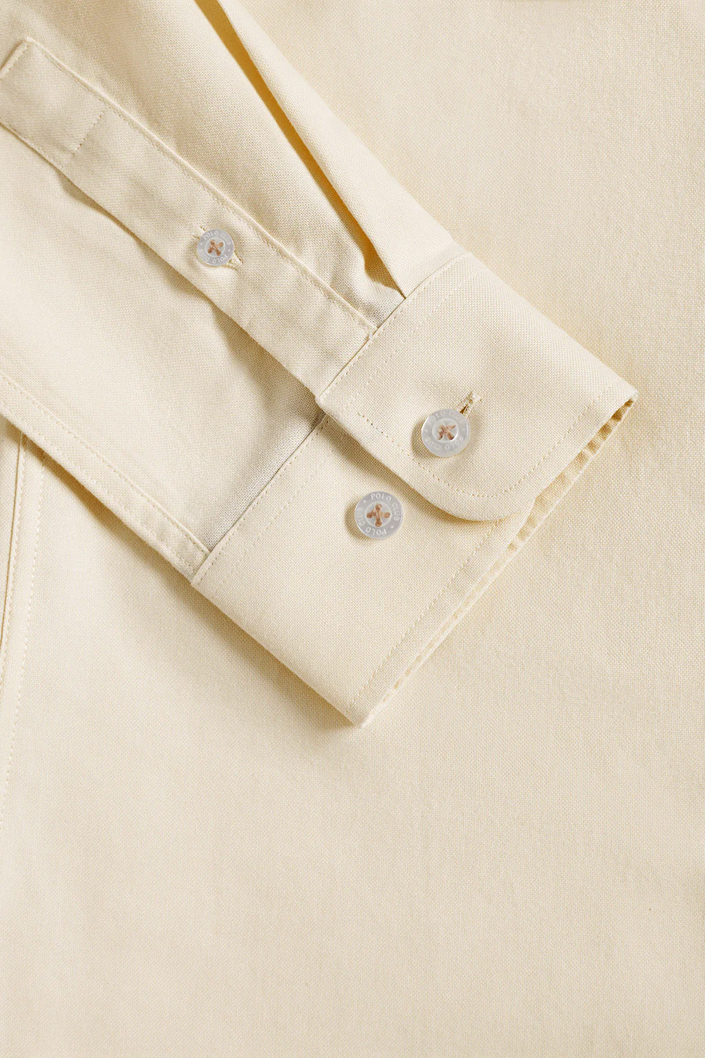 Beige regular-fit Oxford shirt with Rigby Go logo - Image 9