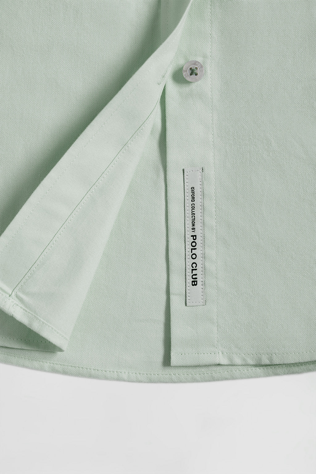 Jade-green regular-fit Oxford shirt with Rigby Go logo - Image 7