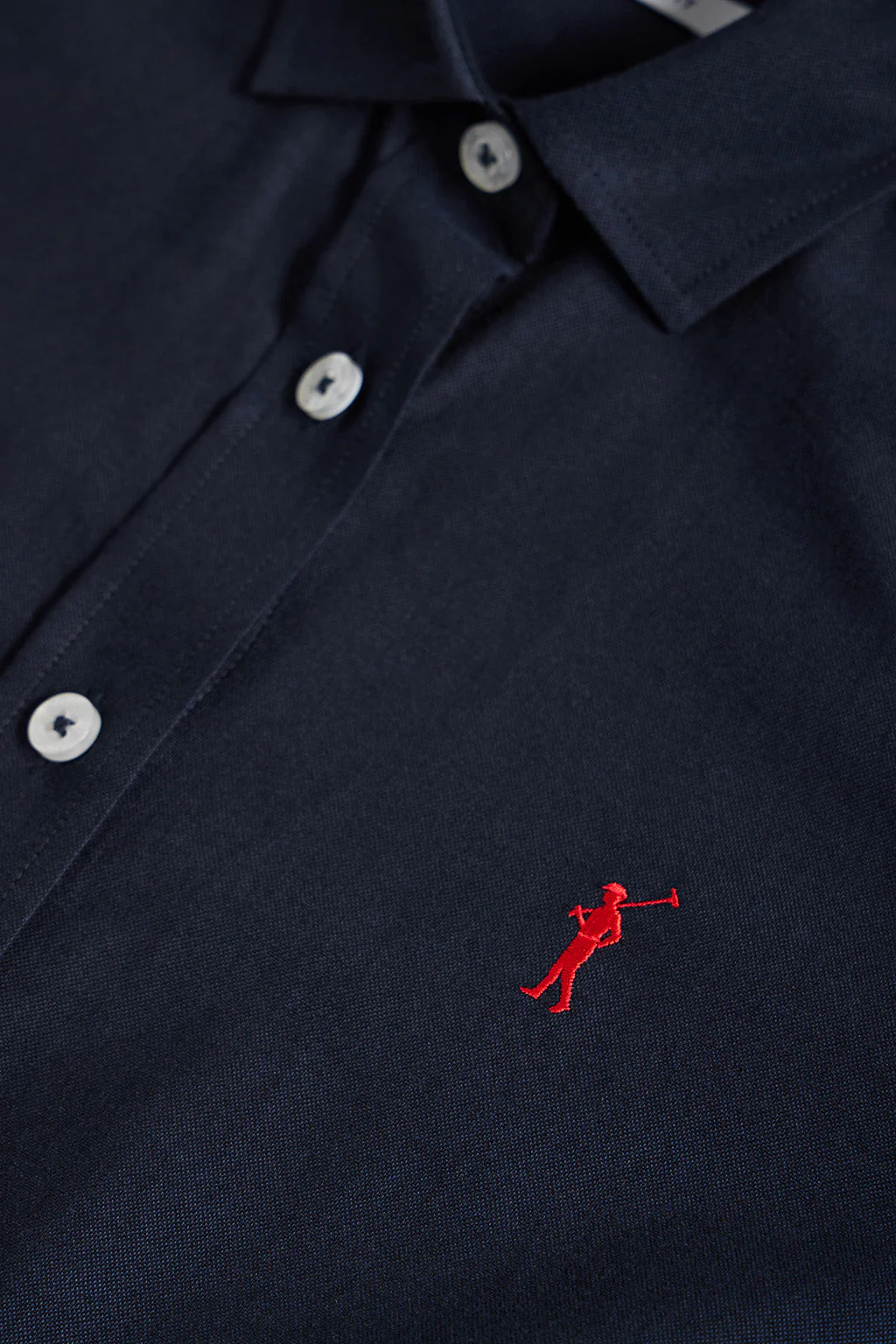 Navy-blue regular-fit Oxford shirt with Rigby Go logo - Image 7