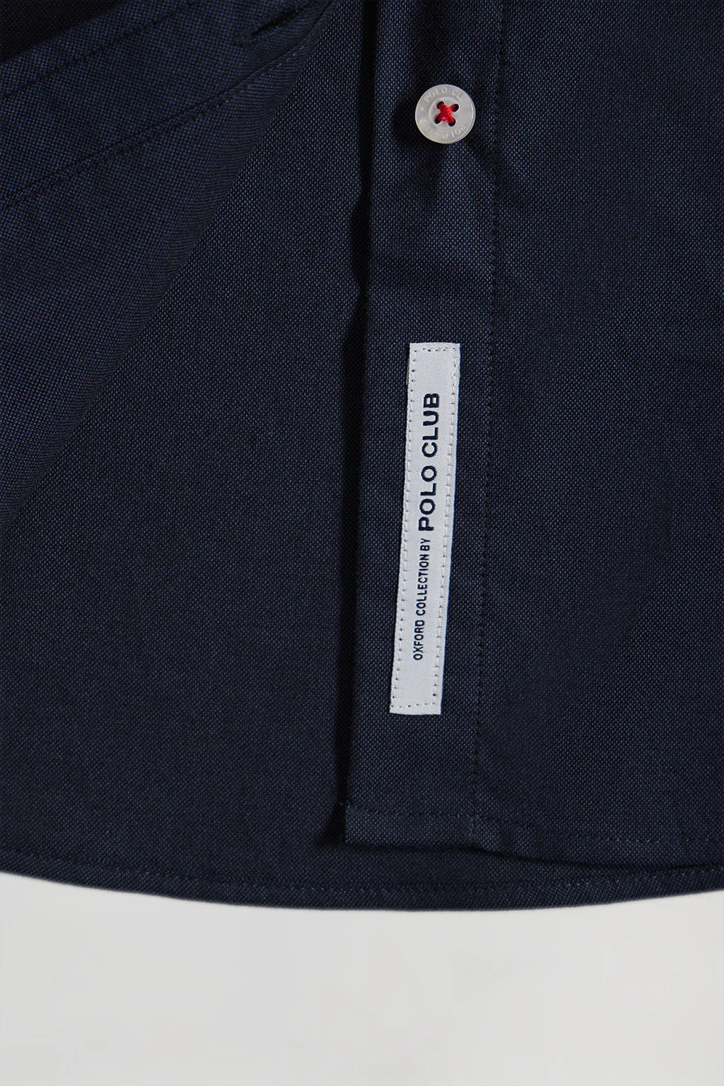 Navy-blue regular-fit Oxford shirt with Rigby Go logo - Image 8