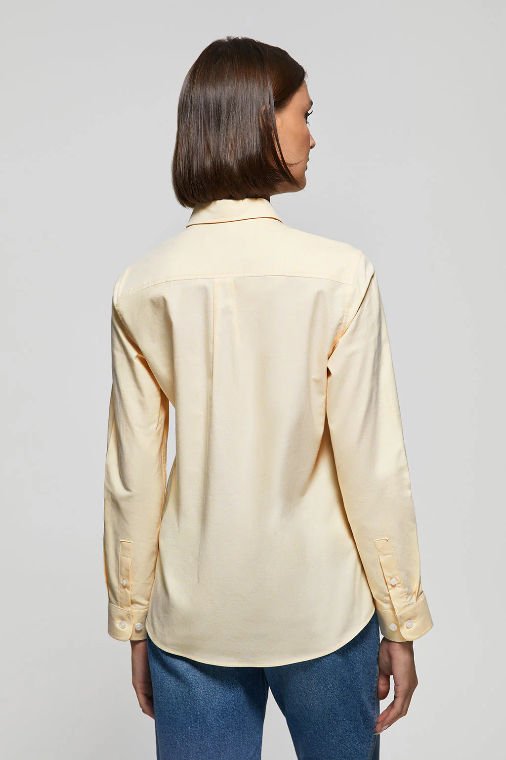 Yellow regular-fit Oxford shirt with Rigby Go logo - Image 4