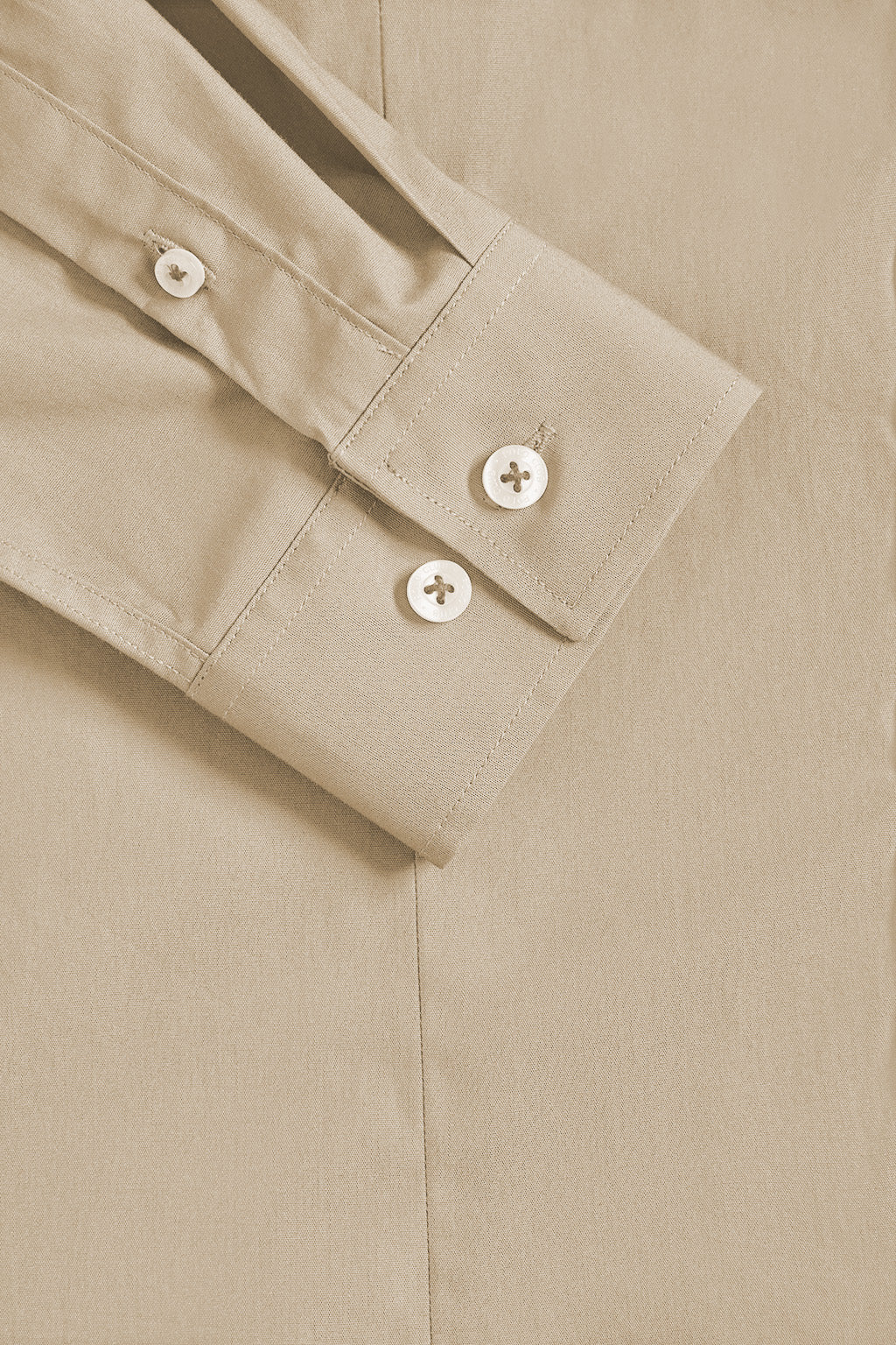 Beige slim-fit poplin shirt with Rigby Go embroidery - Image 8
