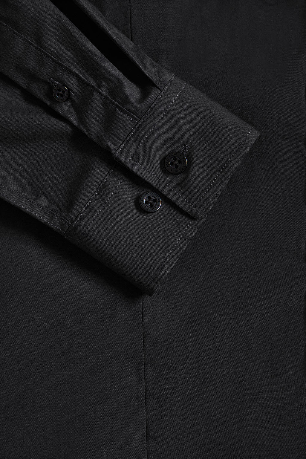 Black slim-fit poplin shirt with Rigby Go embroidery - Image 8