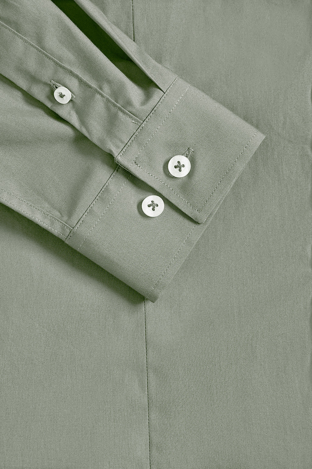 Jade-green slim-fit poplin shirt with Rigby Go embroidery - Image 8