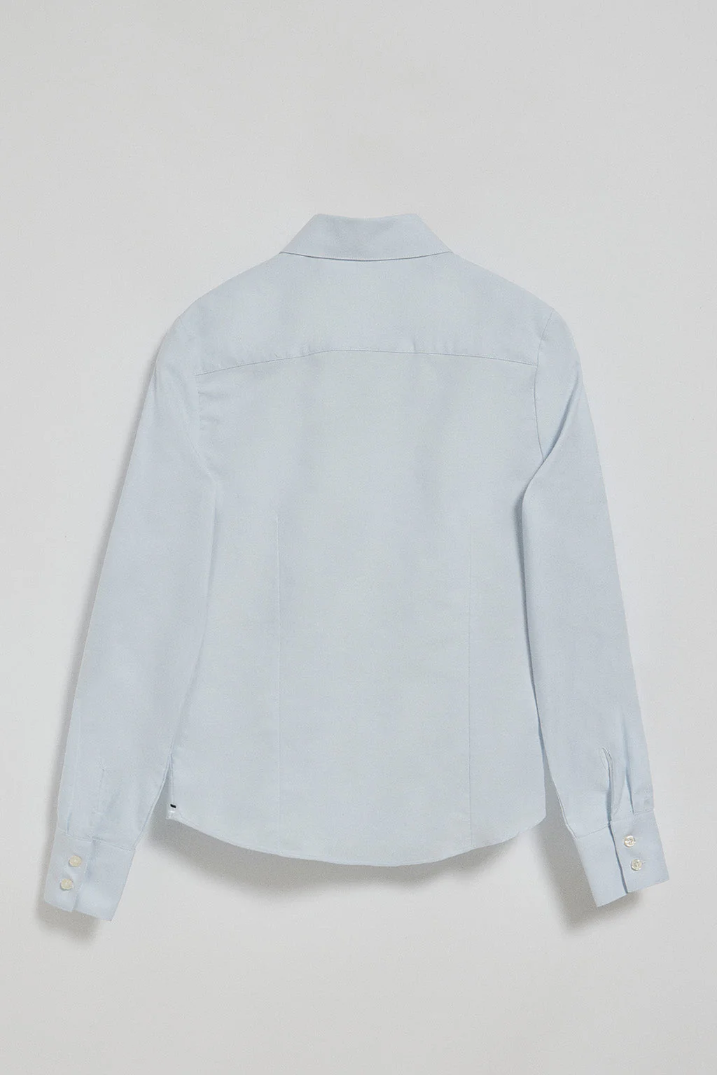 Sky-blue slim-fit Oxford shirt with Rigby Go embroidered logo - Image 7