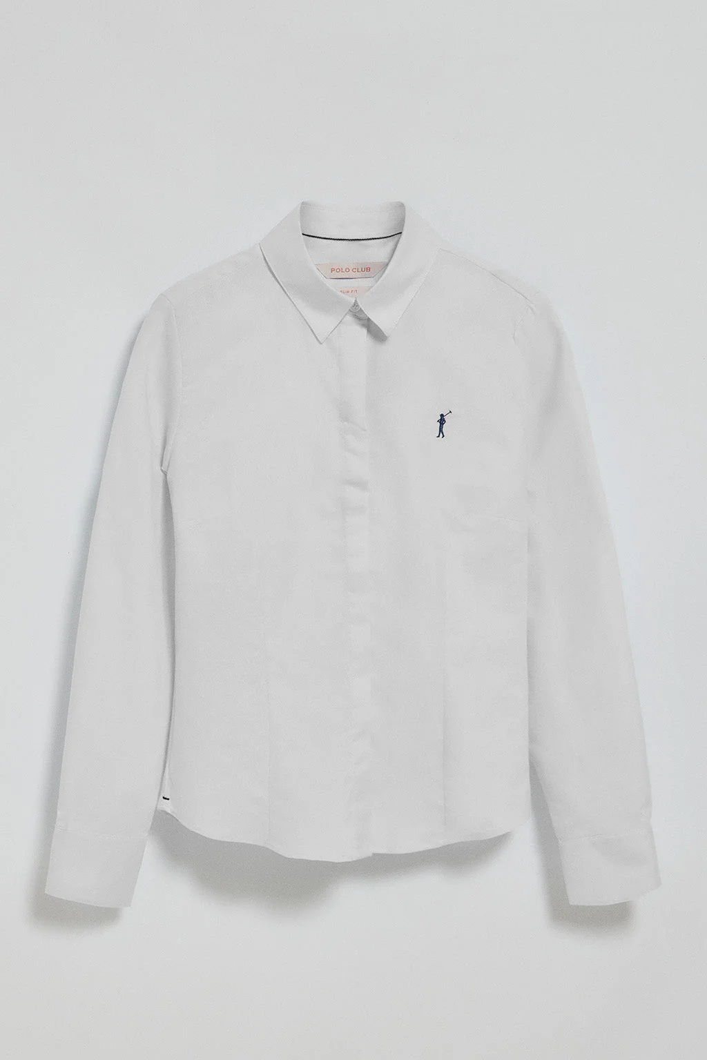 White slim-fit Oxford shirt with Rigby Go embroidered logo - Image 6