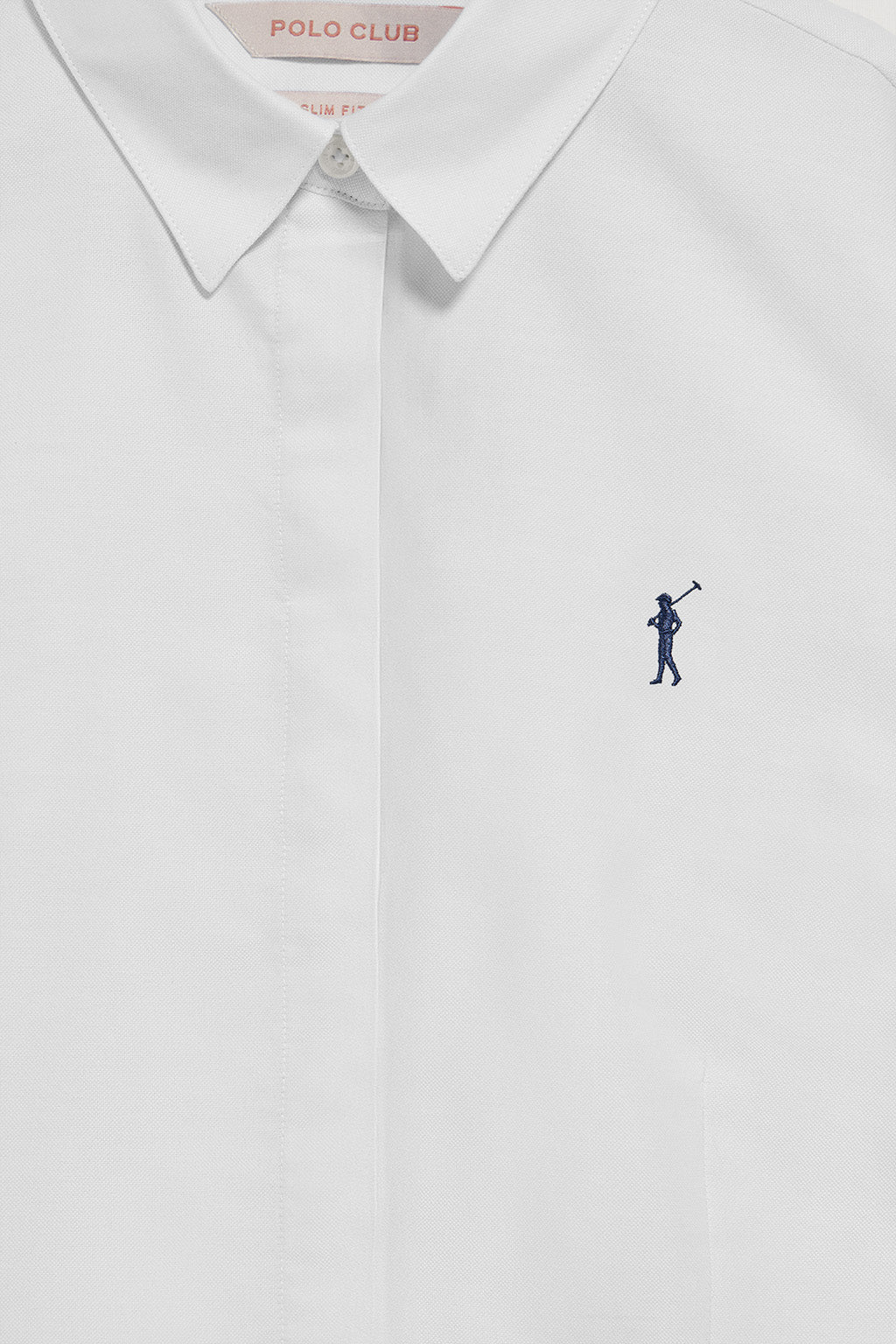 White slim-fit Oxford shirt with Rigby Go embroidered logo - Image 7