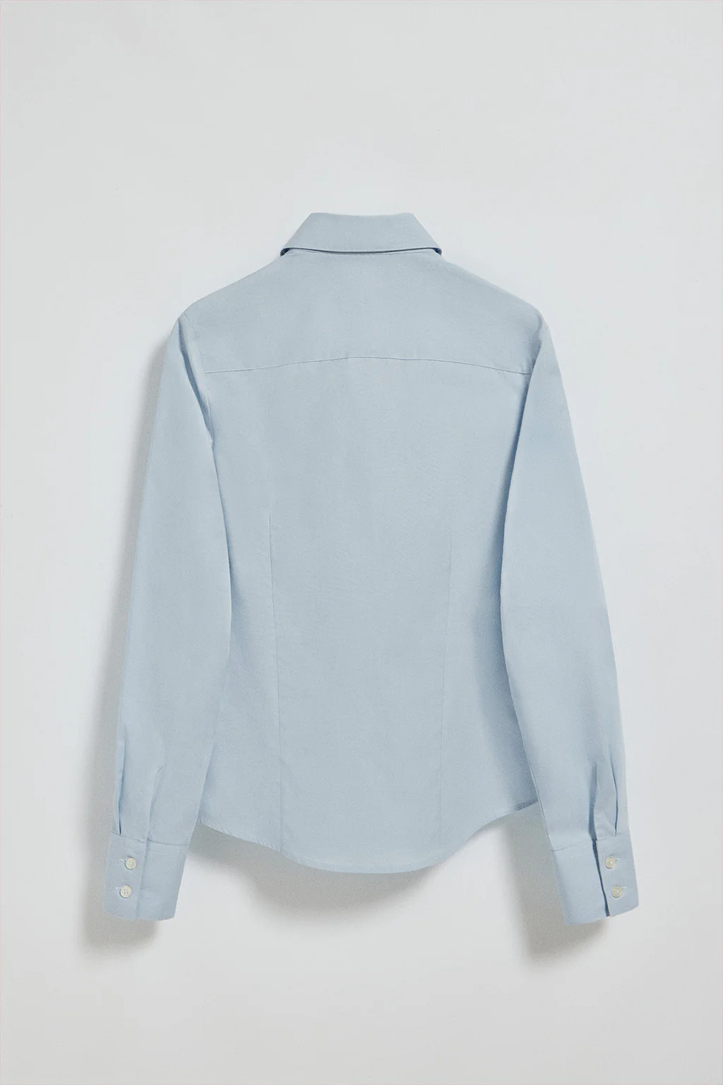 Sky-blue slim-fit poplin shirt with Rigby Go embroidered logo - Image 6