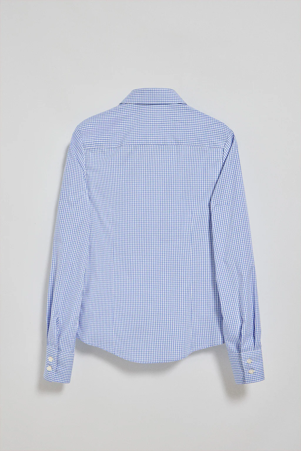 Blue vichy check shirt with Rigby Go embroidered logo - Image 6