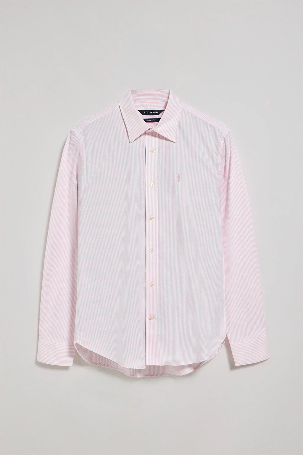 Pink striped shirt Yale with Rigby Go embroidered logo - Image 7