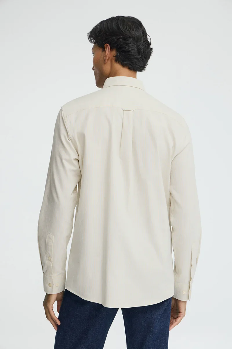 Light-blue long-sleeve striped shirt with regular fit and Rigby Go embroidery - Image 4