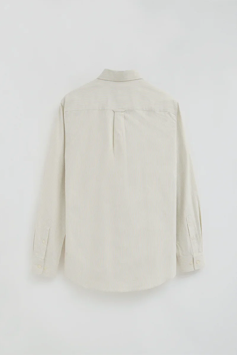 Light-blue long-sleeve striped shirt with regular fit and Rigby Go embroidery - Image 7