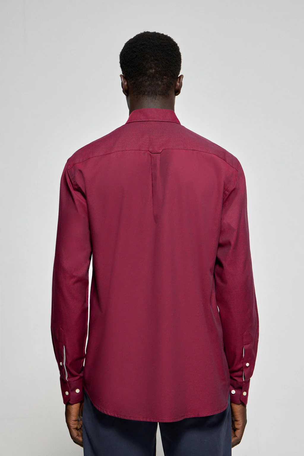 Burgundy Oxford shirt Rio with Rigby Go embroidered logo - Image 4