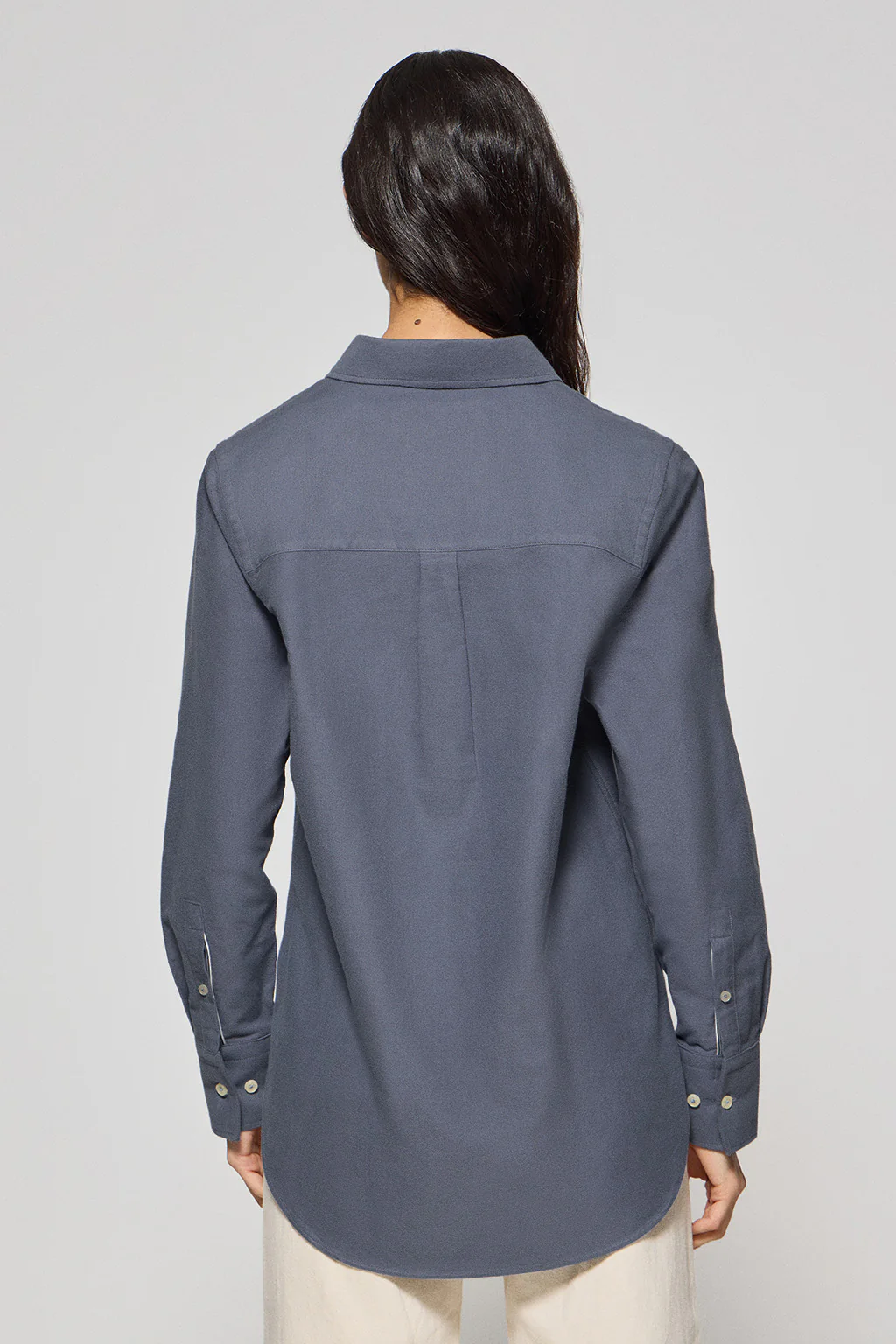 Blue Oxford shirt Sabina with embroidered Rigby Go logo - Image 2
