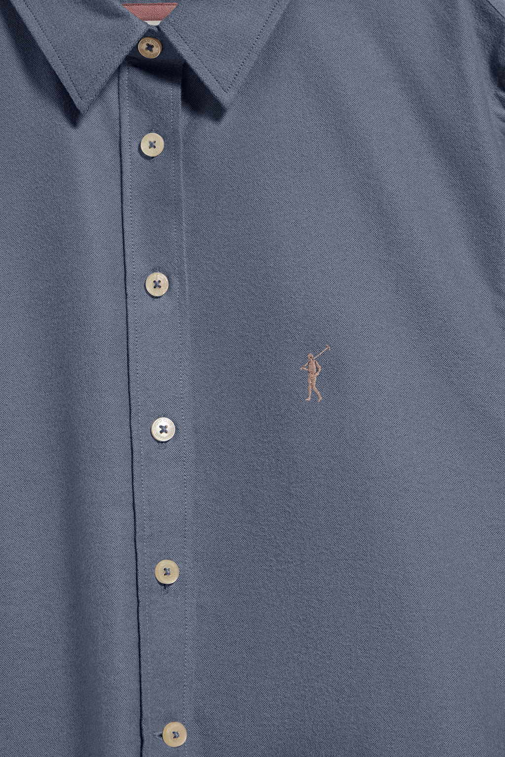 Blue Oxford shirt Sabina with embroidered Rigby Go logo - Image 8