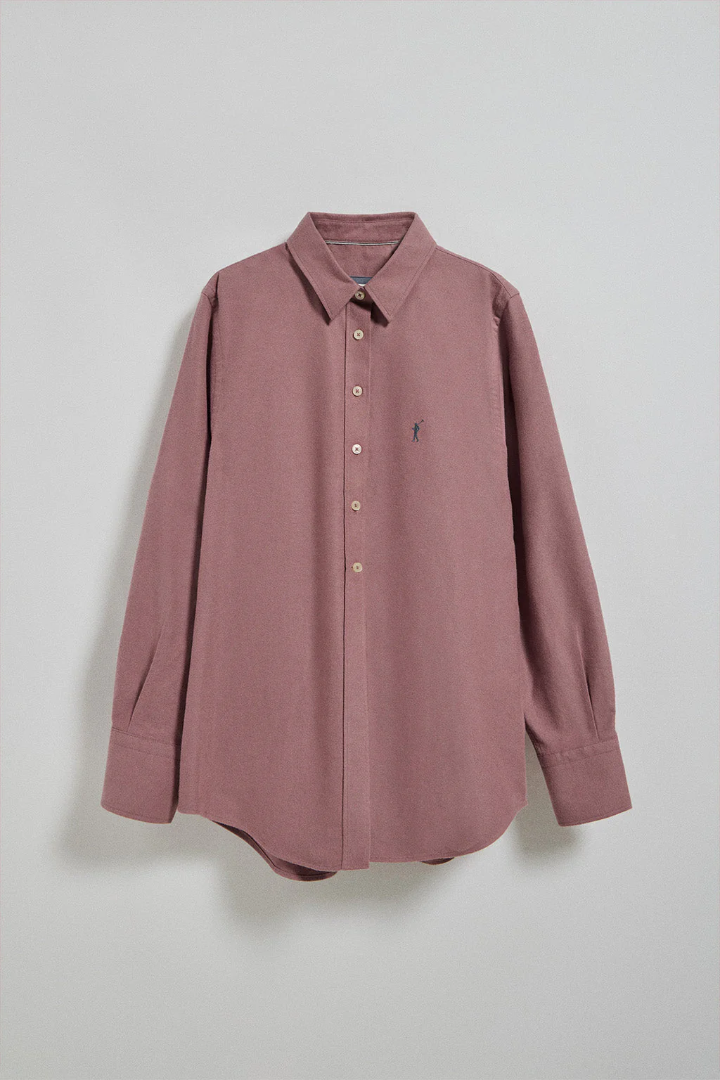 Burgundy Oxford shirt Sabina with embroidered Rigby Go logo - Image 10