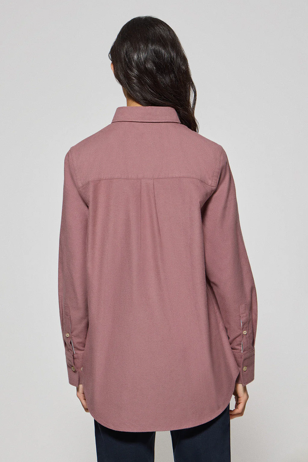Burgundy Oxford shirt Sabina with embroidered Rigby Go logo - Image 5