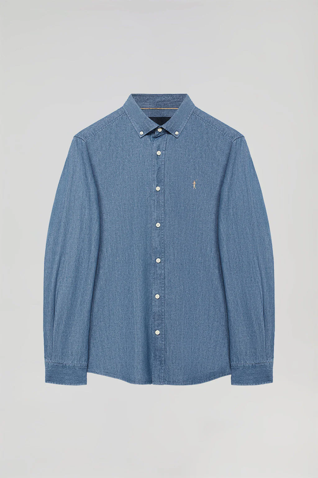 Regular-fit denim shirt with Rigby Go logo - Image 10