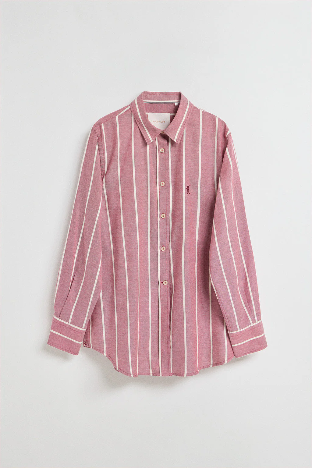 Burgundy relax shirt Salima with Rigby Go logo - Image 10