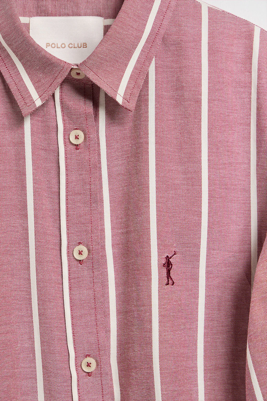 Burgundy relax shirt Salima with Rigby Go logo - Image 7