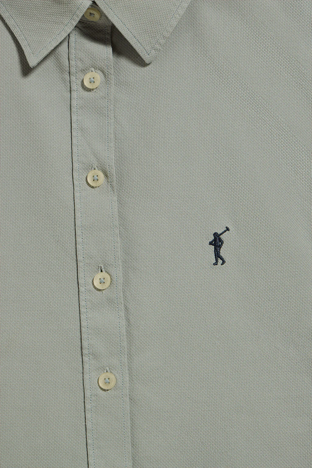 Light-green slim-fit shirt Sefora with Rigby Go logo - Image 8