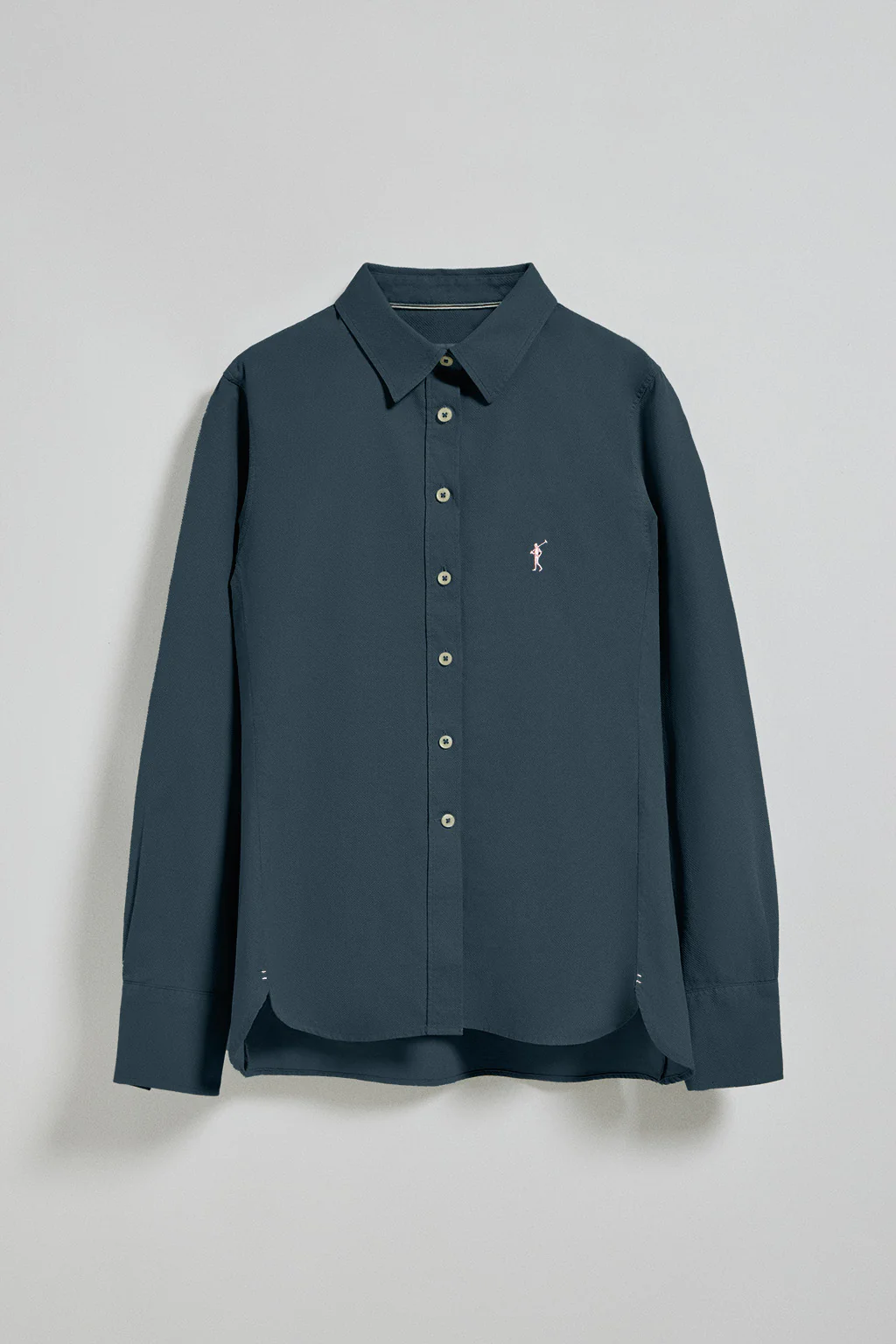 Navy-blue slim-fit shirt Sefora with Rigby Go logo - Image 9