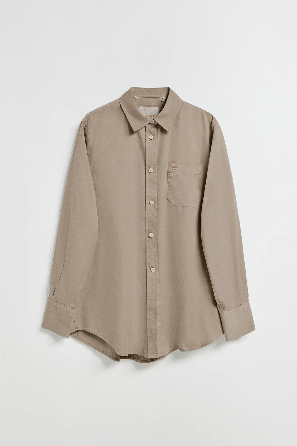 Camel shirt Simona with monogram PC embroidery - Image 9