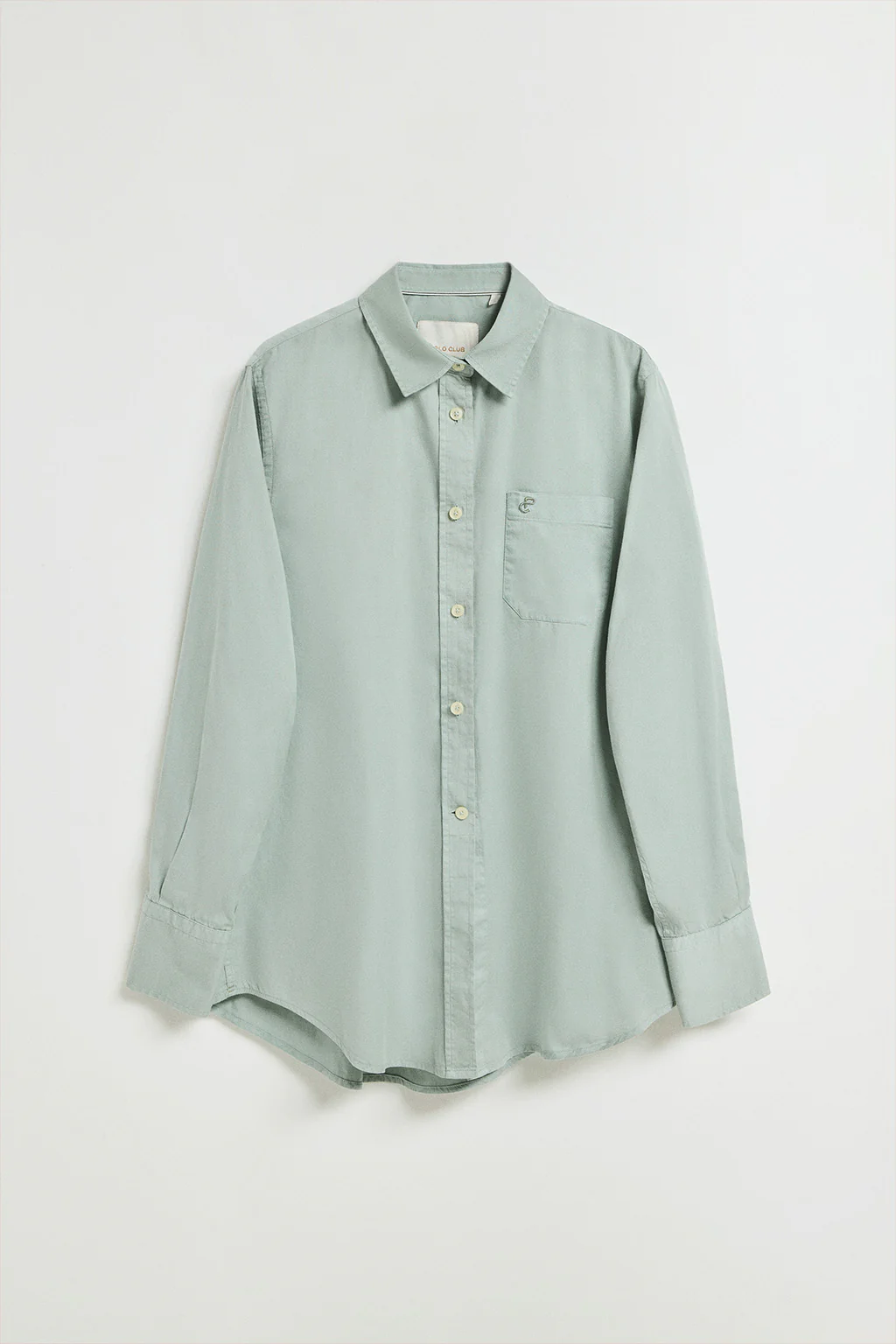 Light-green shirt Simona with monogram PC embroidery - Image 5