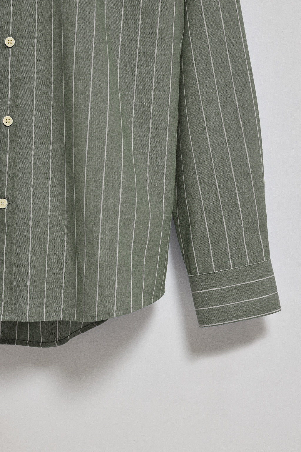 Khaki regular-fit striped shirt St James with Rigby Go logo - Image 7