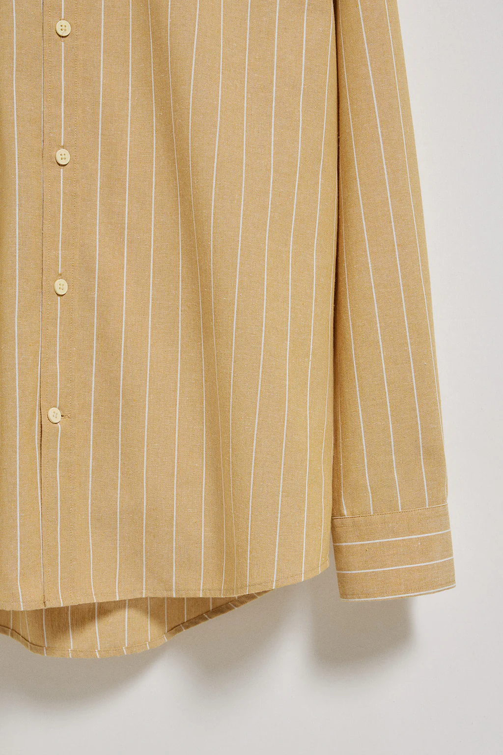 Mustard regular-fit striped shirt St James with Rigby Go logo - Image 7