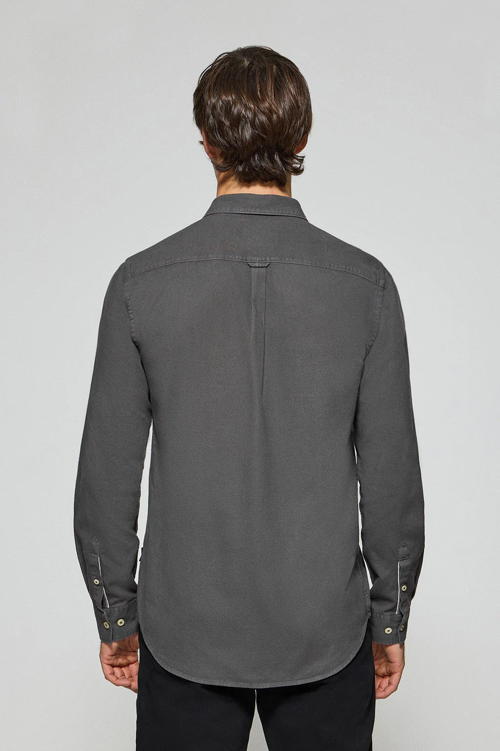 Dark-gray shirt Stanford with Rigby Go tonal embroidered logo - Image 5
