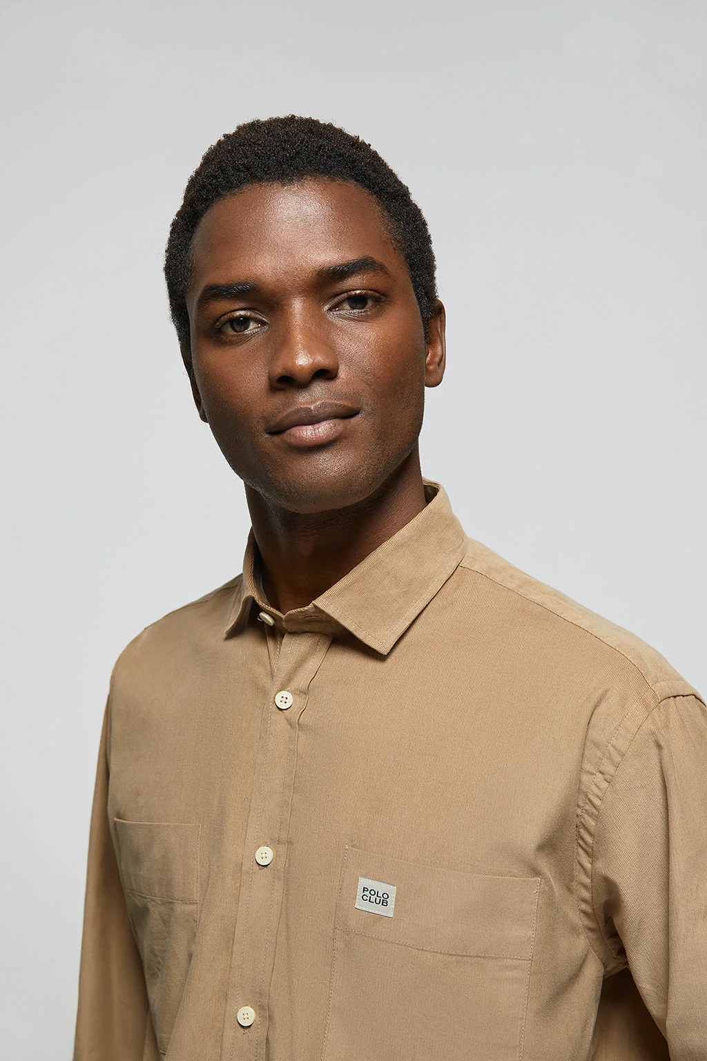 Sandy micro cord shirt with pockets and Polo Club detail - Image 3