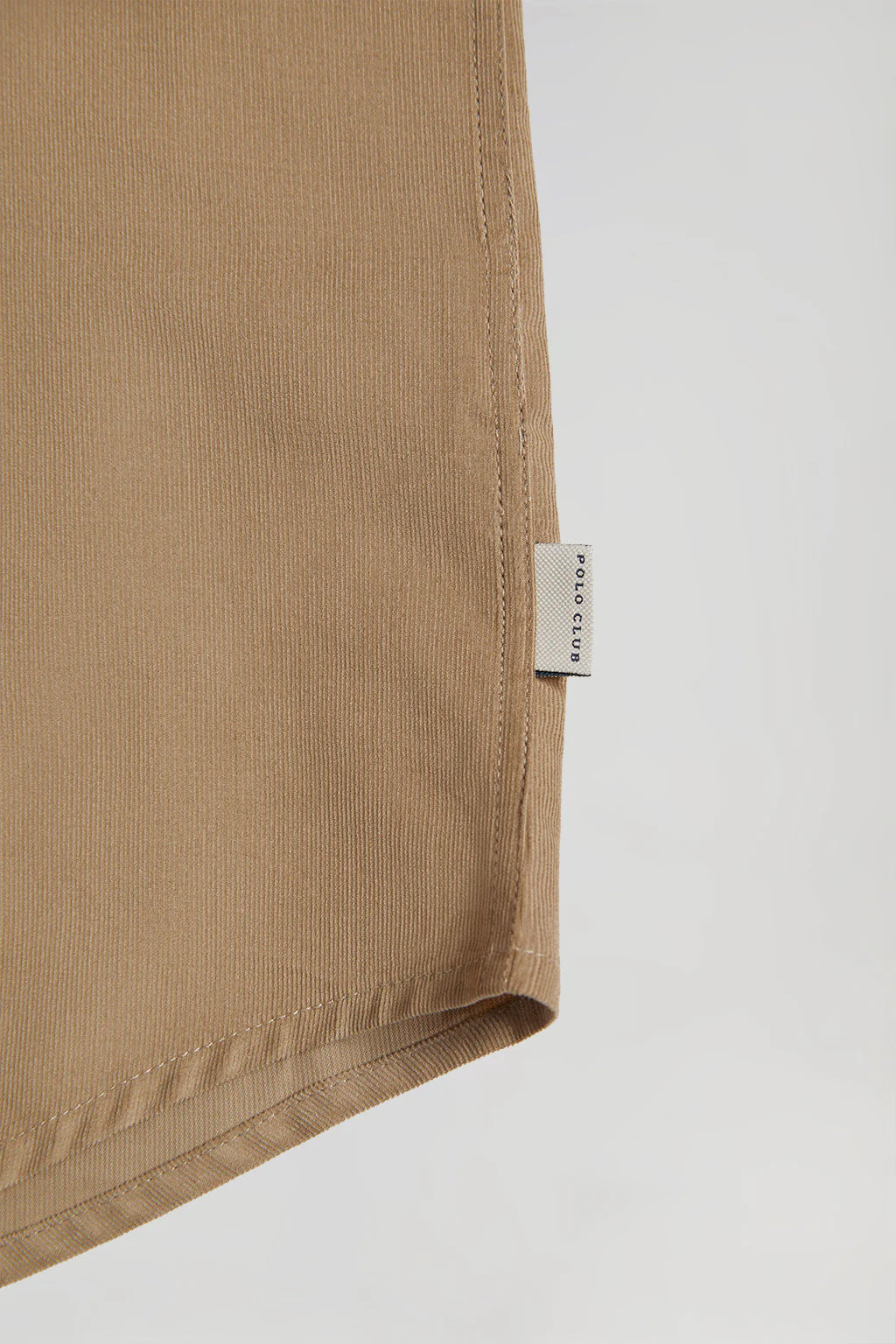 Sandy micro cord shirt with pockets and Polo Club detail - Image 9