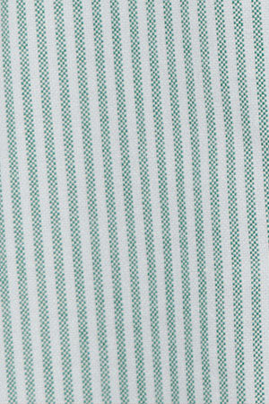 Green striped Oxford shirt Yale with embroidered Rigby Go logo - Image 6