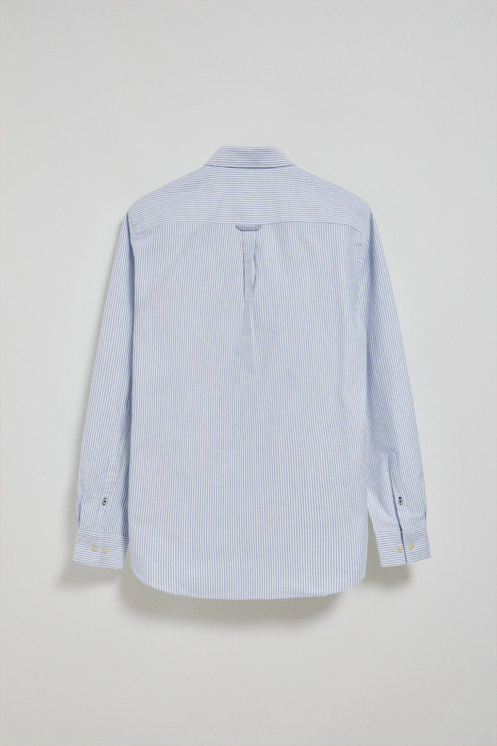 Blue striped Oxford shirt Yale with embroidered Rigby Go logo - Image 8