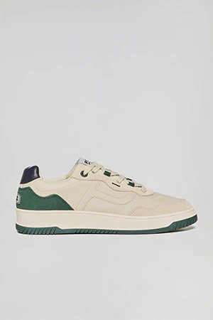 Green casual faux-leather Cornell men trainers with Polo Club contrast details - Image 6