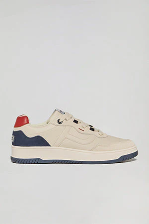 Navy casual faux-leather Cornell men trainers with Polo Club contrast details - Image 6