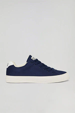 Navy-blue Habana canvas trainers with Polo Club details for men - Image 6