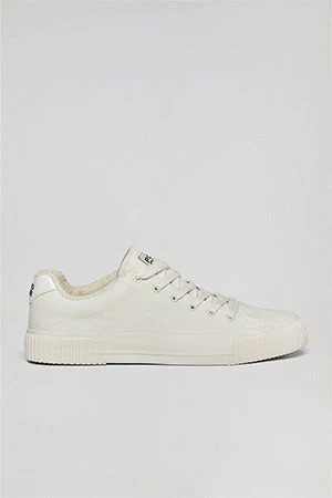 White Habana canvas women trainers with Polo Club details - Image 6
